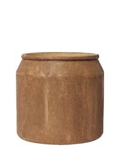 Broste Copenhagen Uma Flowerpot Brown H 24CM