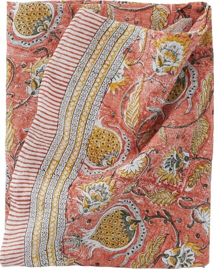 Chamois   Rund linduk Pomegranate   Orange