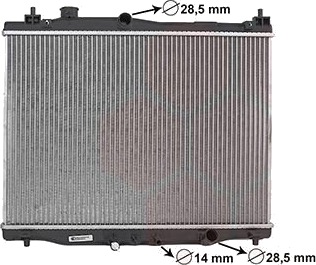 VAN WEZEL 25012711 Radiator motorkjøling