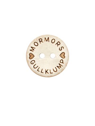 Kort Og Godt Knapp Mormors Gullklump 18Mm