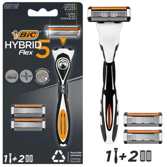 Bic System Hybrid Flex 5 Blister Shaver 1Pc Bic System Hybrid Flex 5 Blister Shaver 1Pc