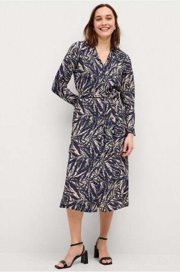 Saint Tropez - Skjortekjole BlancaSZ LS Dress - Svart