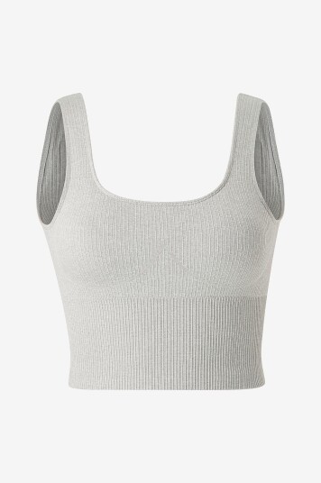 Aim'n   Bh topp Ribbed Seamless Shaping Bralette   Grå