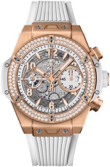 Hublot Herreklokke 441.OE.2011.RW.1104 Big Bang 42mm Hvit/Gummi Ø42 Hublot Herreklokke 441.OE.2011.RW.1104 Big Bang 42mm Hvit/Gummi Ø42
