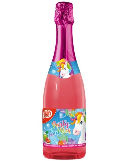 Unicorn Party Bubbles Kullsyreholdig Leskedrikk med Eple og Jordbærsmak 750 ml