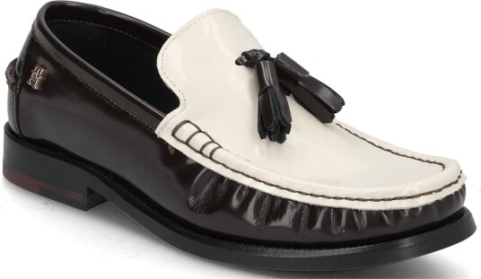 Tommy Hilfiger Square Toe Tassel Loafer COCOA 41