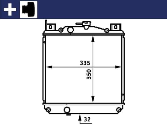 MAHLE CR 655 000S Radiator, motorkjøling