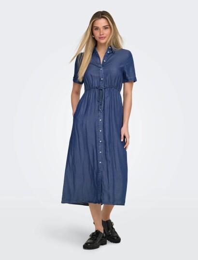 ONLY Onlcharis Life 2/4 Shirt Dress Wvn Cc Blue M ONLY Onlcharis Life 2/4 Shirt Dress Wvn Cc Blue M