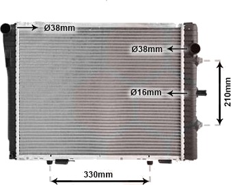 VAN WEZEL 30002229 Radiator motorkjøling