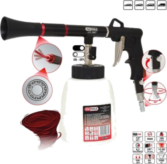 KS TOOLS 515.1980 Suge- / blåsepistol (trykkluftdrevet)