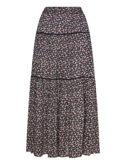Lollys Laundry Sunsetll Maxi Skirt Black S