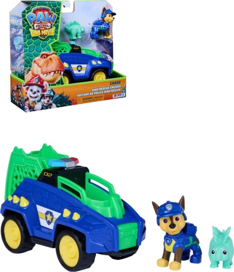Paw Patrol Bil Dino Redningscruiser Dino-Filmen Jakten Paw Patrol Onesize Bil Blå Grønn Paw Patrol Bil Dino Redningscruiser Dino-Filmen Jakten Paw Patrol Onesize Bil Blå Grønn