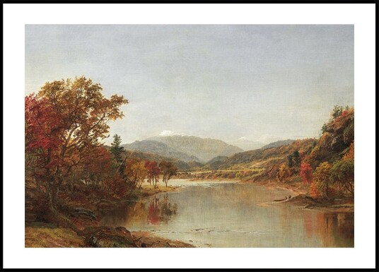 Jasper F. Cropsey - Mount Washington New Hampshire Plakat Plakat / 21x30cm