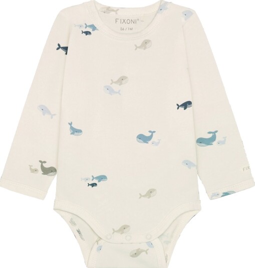 Blå Body I/e   Arctic Ice   Blå   56   Langermet Body Beige Blå Hvit