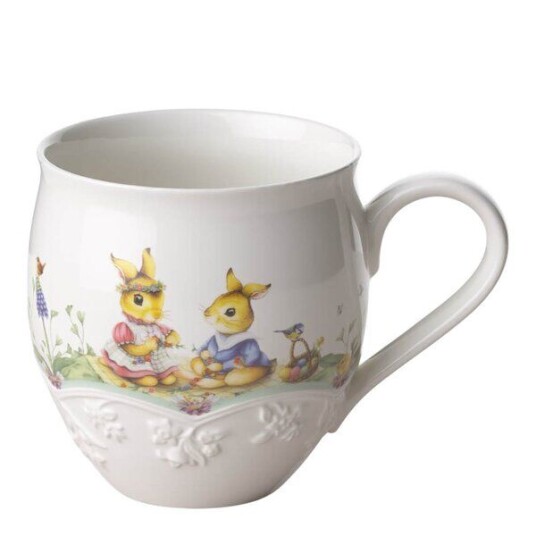 Villeroy & Boch Spring Fantasy Flower Meadow krus 50 cl grønn/hvit Villeroy & Boch Spring Fantasy Flower Meadow krus 50 cl grønn/hvit