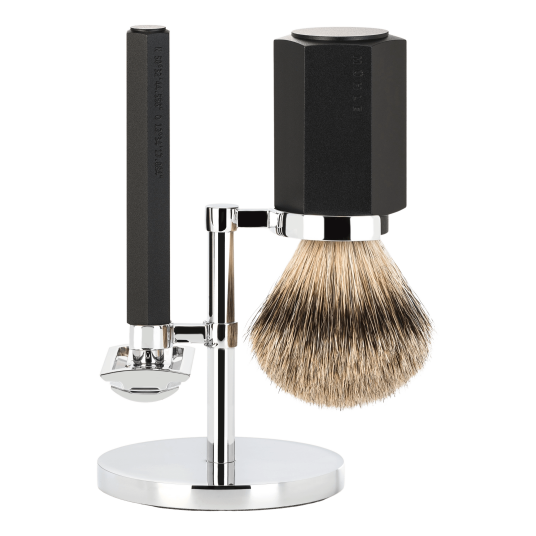 Mühle Hexagon Shaving Set Silvertip Aluminum Graphite