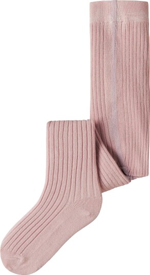 Lil" Atelier Strømpebukser Rib NmfIlso Dilo Hushed Viole Lil Atelier 1½ 2 år (86 92) Strømpebukser Rosa