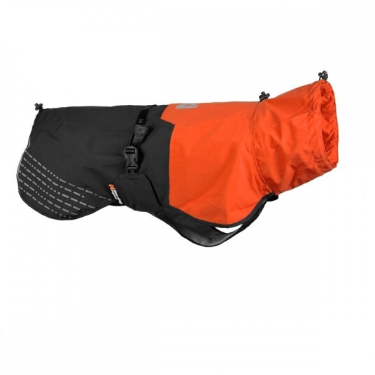 Non-Stop Dogwear Fjord Regnjakke 60 cm Svart/Oransje for Hund