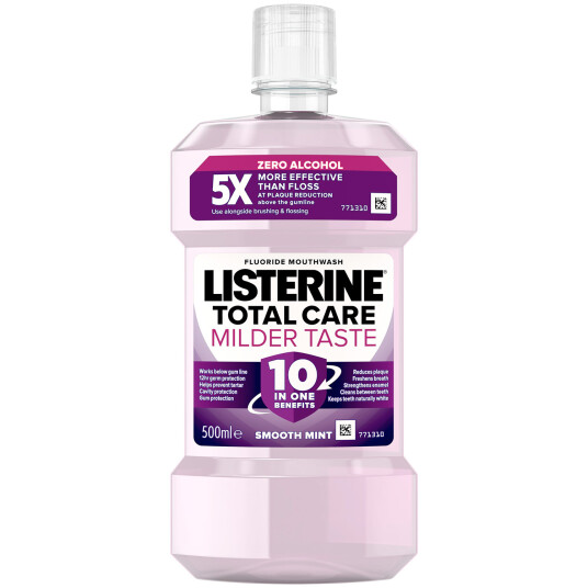 Listerine Munnvann Total Care ZERO 10 i 1 Smooth Mint 500 ml.