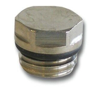 Pettinaroli 1/2" Forkromet Radiatorplugg med O-Ring Pettinaroli 1/2" Forkromet Radiatorplugg med O-Ring