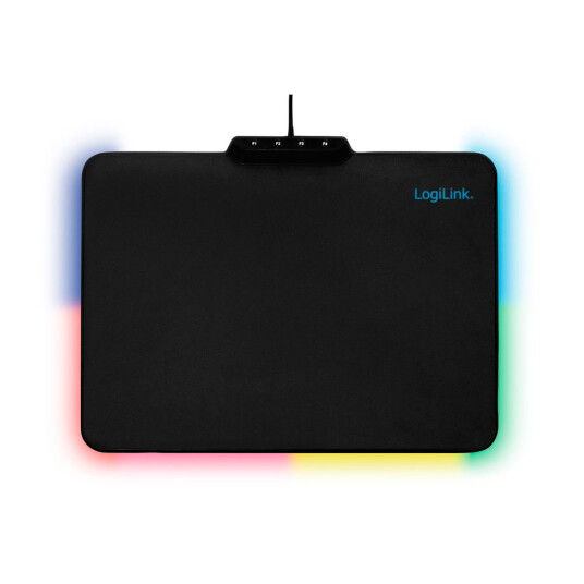 Logilink Gaming Musematte 36x26 cm med 7 LED farger Logilink Gaming Musematte 36x26 cm med 7 LED farger