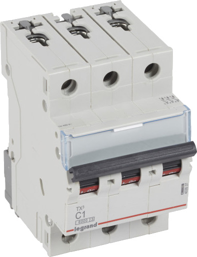 Legrand TX³ MCB automatsikring C1 3P 3M 6/6kA