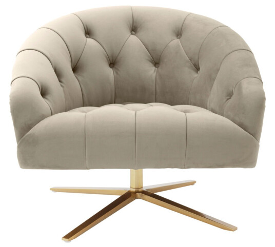 Eichholtz Gardner stol savona greige velvet