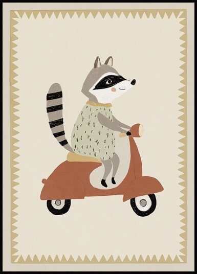 Drivingraccoon Plakat Plakat / 70x100cm Drivingraccoon Plakat Plakat / 70x100cm