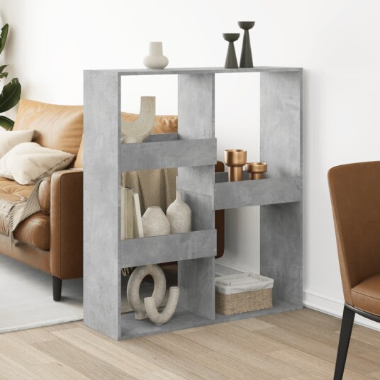 Romdeler betonggrå 100x33x115 cm konstruert tre Romdeler betonggrå 100x33x115 cm konstruert tre