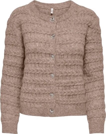 ONLY Onlcabala Ls Cabel Cardigan Cc Knt MOCHA MERINGUE L