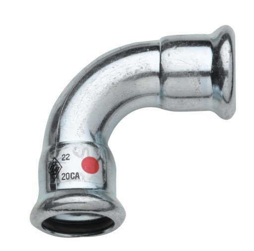 22 mm TURBO Stålbøyning 90G. stikkontakt/uttak