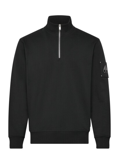 Moose Knuckles Hartsfield 1/4 Zip   Black   M