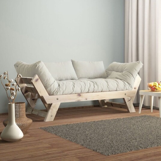 Zylar 2 seters Sovesofa Hvit/Natur