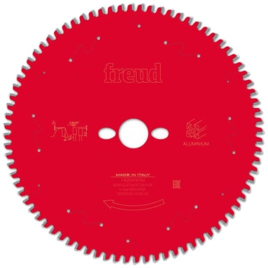 Freud F03FS09827 Sirkelsagblad - 260mm, 30mm senterhull, 80T TP Freud F03FS09827 Sirkelsagblad - 260mm, 30mm senterhull, 80T TP