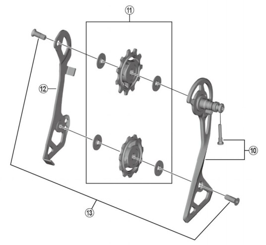 Shimano Ytterplate Til RD R8000
