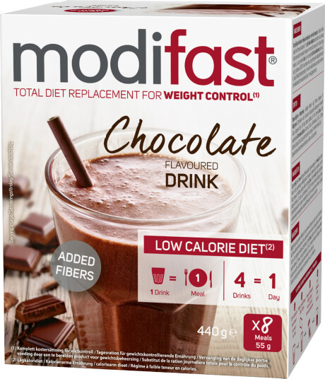 Modifast LCD shake med sjokoladesmak 8x55 g