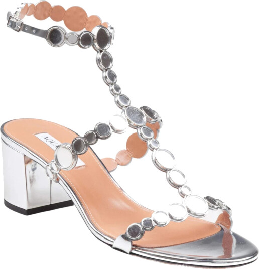 Aquazzura Dame Sko Grå 38 1/2 EU,