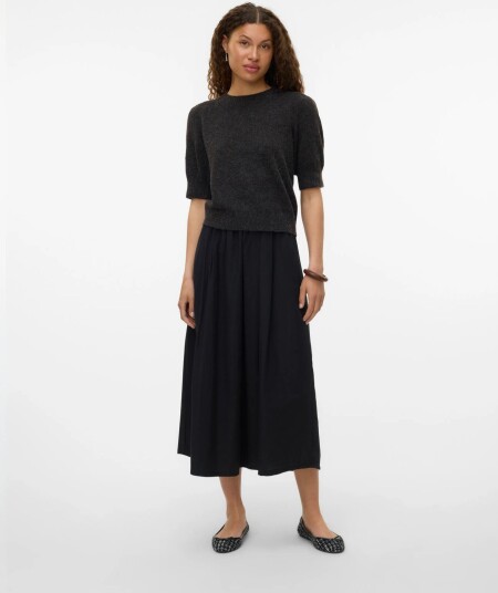 Vero Moda Vmdoffy 2/4 O Neck Pullover Ga Noos   Brown   M