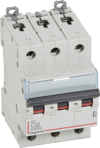 Legrand DX3 MCB automatsikring C32 3P 3M 10/16kA