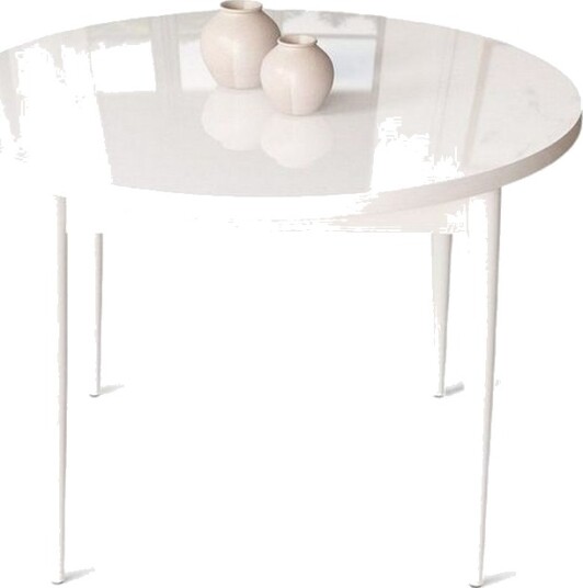 Kummer Spisebord 90 cm Rund - Hvit