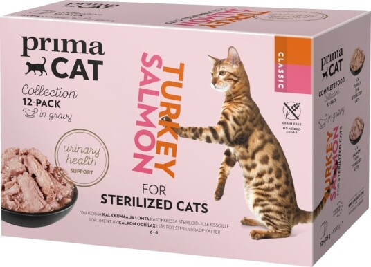Primacat Classic Sterilised Mix I Saus 12X85 G Primacat Classic Sterilised Mix I Saus 12X85 G
