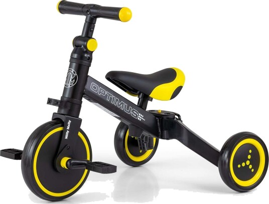 Milly Mally Optimus 3-in-1 Trehjulssykkel Svart Milly Mally Optimus 3-in-1 Trehjulssykkel Svart