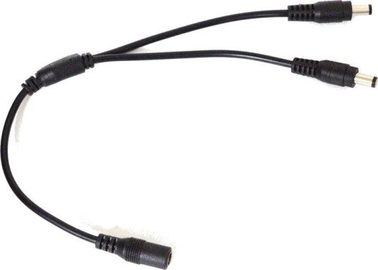 DC kabel splitter Til LED strips 5V 48V svart