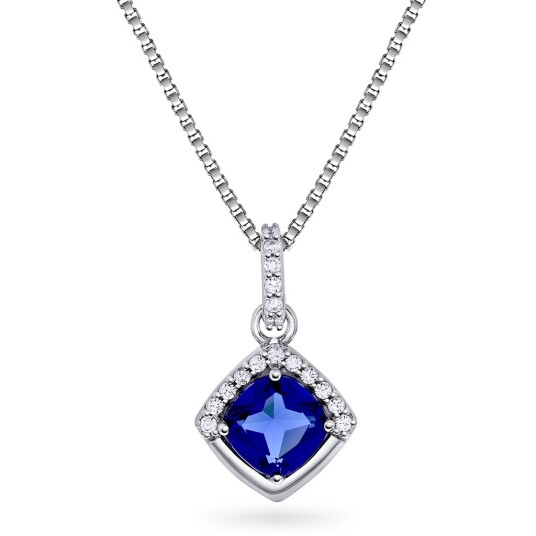 Pan Jewelry Smykke i 925 sølv med blå zirkonia