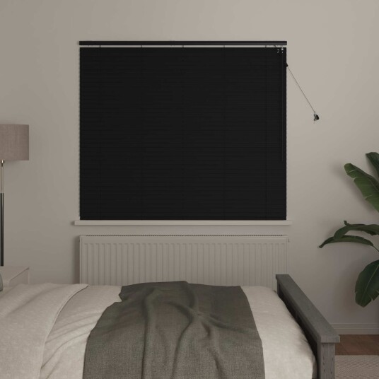vidaXL Venetiansk persienne Svart 150 x 130 cm 35 mm