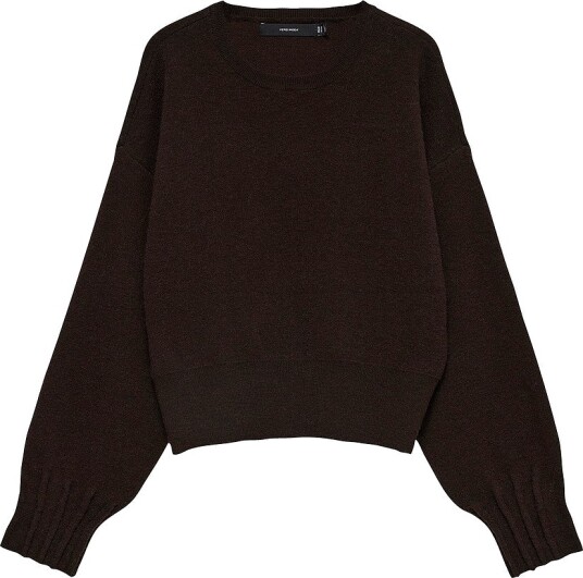 Vero Moda Genser Vmkacy Ls O Neck Pullover Brun