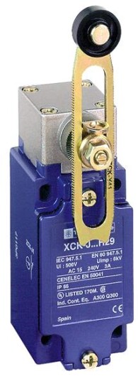 Telemecanique XCKJ10541H29 Grensebryter 2 polet 230 V 3 A Justerbar rullearm Elfordeling & strømforsyning