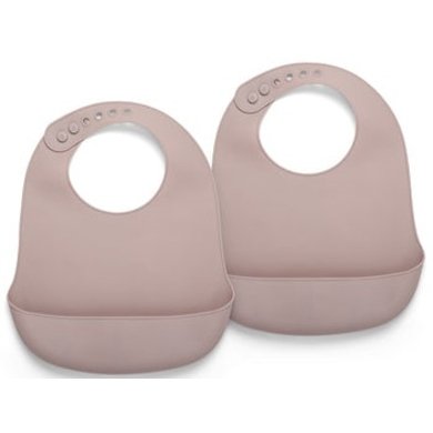Nuuroo Bib silikon Tex 2 stk, Woodrose