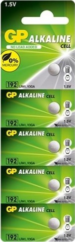 Gp Batteries Alkaline Cell 192F Engangsbatteri Sr41 Alkalinsk 1,5 V 5 Stykker 24 Mah Gp Batteries Alkaline Cell 192F Engangsbatteri Sr41 Alkalinsk 1,5 V 5 Stykker 24 Mah