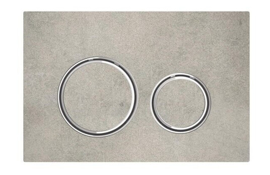 Geberit sigma21 actuator plate 246 x 164 x 14 mm concrete/chrome